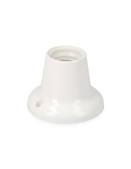 Portalamparas e27, zocalo recto, 4a 250v~, blanco (retractilado)