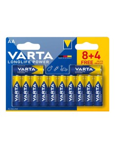 Pila alkalina longlife power aa - lr06 (blister 8+4 uds) ø14,5 x 50,5 mm