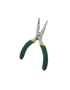 Alicates mini punta semiredonda, carbono, 130 mm