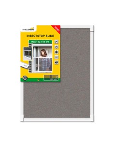 Mosquitera con marco extensible para ventanas y persianas blanco 50 x 75-142 cm