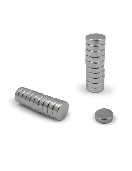 Imán de neodimio ø10 x 3 mm