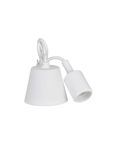Lámpara colgante de silicona e27 60 w color blanco