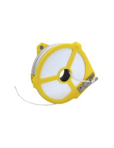 Alambre forrado color blanco con dispensador, calibre 4 mm x 50 m