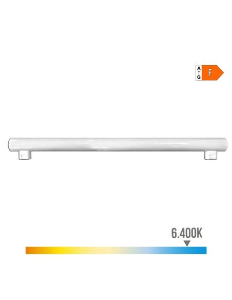 Linestra led 2 casquillos s14s 9 w 950 lm 6400 k luz fria 500 x 30 x 47 mm