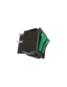 Interruptor doble 15a 250v verde