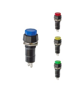 Interruptor unipolar base hexagonal 1a 250v, colores surtidos
