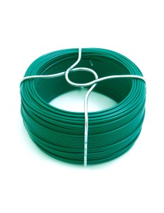 Alambre forrado verde n° 6, 240 gr, calibre 1,40 mm x 50 m