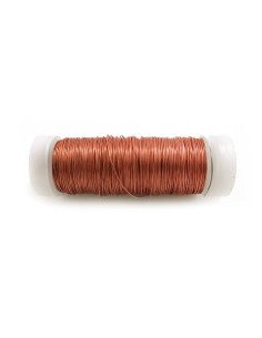Alambre forrado con bobina n° 6 cobre, calibre 0,40 mm x 50 m