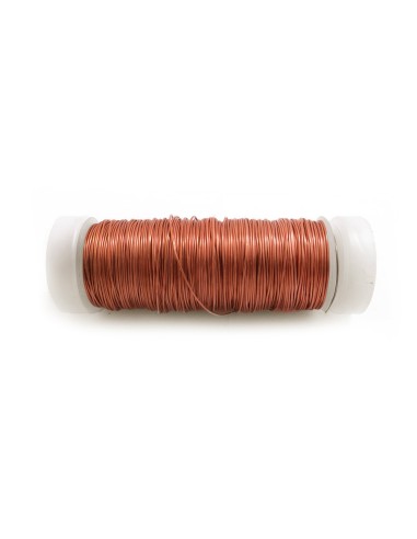 Alambre forrado con bobina n° 6 cobre, calibre 0,40 mm x 50 m