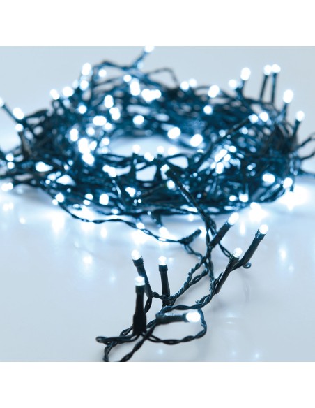 Guirnalda "tipo espino" multifunción 400 leds luz fría exterior 8 m