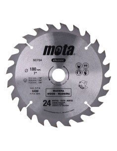 Sierra circular widia ø180 mm 24 dientes