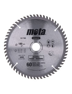 Sierra circular widia ø180 mm 60 dientes