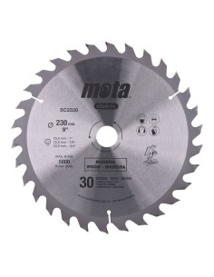 Sierra circular widia ø230 mm 30 dientes