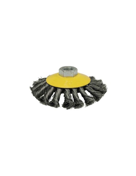Cepillo conico de alambre trenzado ø100 mm