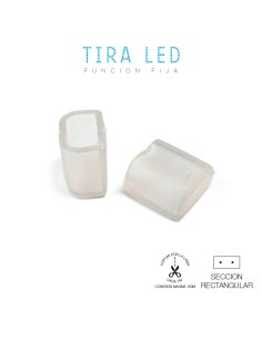 Protector tapon final para tira de led