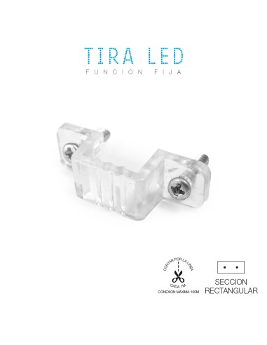 Soporte sujecion para tira de led