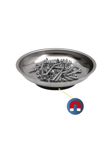 Plato imantado acero inoxidable ø10,5 cm