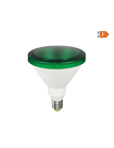 Bombilla par38 led e27 15w 1510lm luz verde ip64 ø12x13,8cm edm