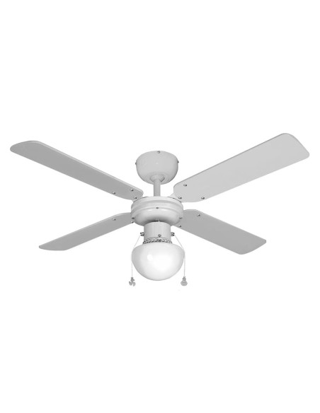Ventilador de techo modelo caribe. color blanco. potencia: 50 w aspas: ø102 cm