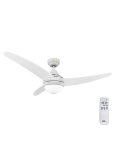 Ventilador de techo modelo egeo. color blanco. potencia: 60w aspas: ø122cm con mando a distancia edm