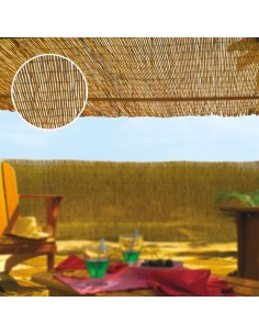 Cañizo de bambu natural diametro aprox. ø3 - 5mm color marron medidas: 1,5 x 5 m