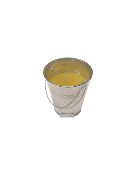 Vela citronela antimosquitos con recipiente metalico 30g ø6,5cm