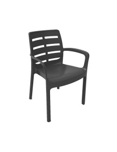 Silla borneo color negro apilable