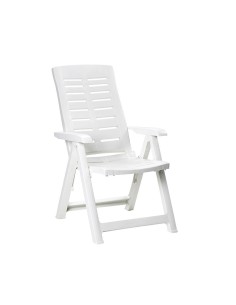 Silla plegable multiposicionnes color blanco