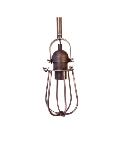Lámpara de techo metalica vintage e27 60w color negro ø10 x 22 cm