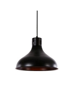Lámpara de techo metalica vintage e27 60w color negro ø29 x 24 cm