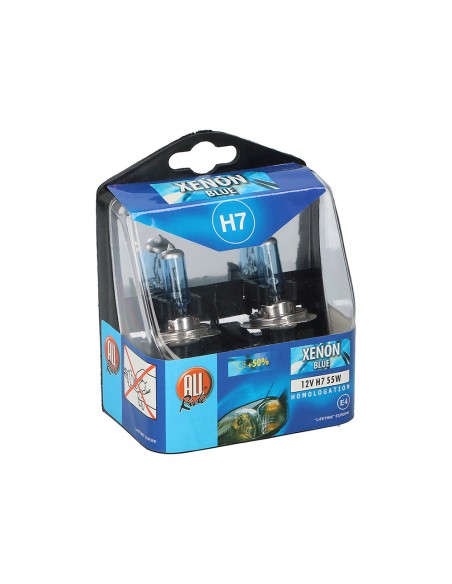Set 2 bombillas para coche 12v h7 xenon 55w