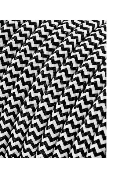 Carrete cable cordón tubular h03vv-f 2 x 0,75 mm rallado blanco/negro, 25 m euro/m