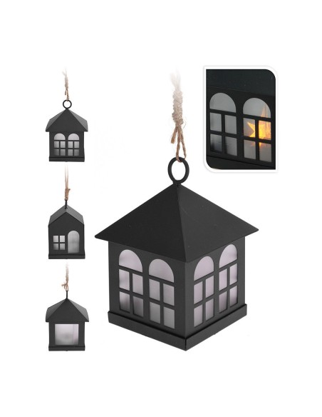 Farolito de led 6 x 8 cm negro