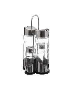 Conjunto de aceitera, vinagrera, salero y pimentero 11 x 10,5 x 21 cm