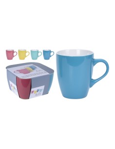 Tazas de café colores surtidos 340 ml, 4 uds
