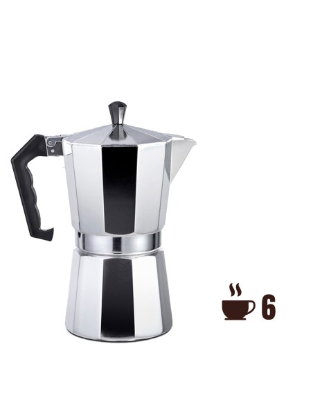 Cafetera de aluminio 6 tazas