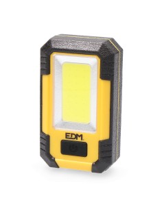 Linterna led 8w cob 450lm /130lm / flash 6.500k recargable con usb. funcion power bank. incluye cable de carga.