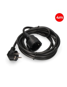 Prolongador con 1 toma 2p+t 16a 250v~ 4 m de cable h05vv-f 3g1,5mm, negro