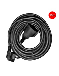 Prolongador con 1 toma 2p+t 16a 250v~ 10 m de cable h05vv-f 3g1,5mm, negro