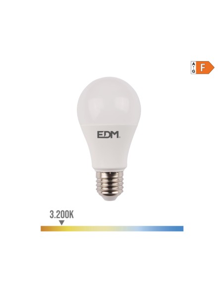 Bombilla standard led con sensor de presencia y crepuscular e27 12 w 1154 lm 3200 k luz calida ø6 x 11 cm