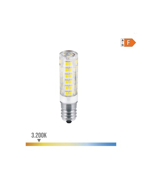 Bombilla tubular de led e14 4,5 w 450 lm 3200 k luz calida ø1,6 x 6,6 cm