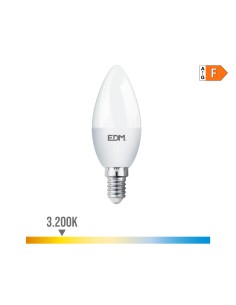 Bombilla vela led e14 7 w 600 lm 3200 k luz calida ø3,5 x 10,7 cm