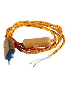 Kit cordon 2 x 0,75 mm, 120 + 80 cm, 2 m, oro