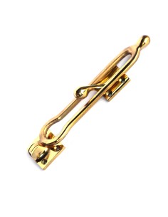 Retenedor puerta latón pulido dorado