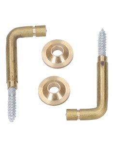 Alzapaños torneados latón 25 mm. recogedor de cortina, 2 uds