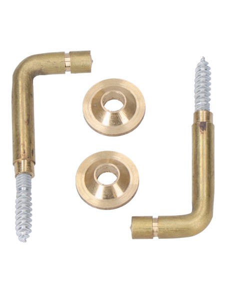 Alzapaños torneados latón 25 mm. recogedor de cortina, 2 uds