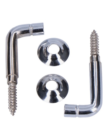 Alzapaños torneados latón niquelado 30 mm. recogedor de cortina, 2 uds