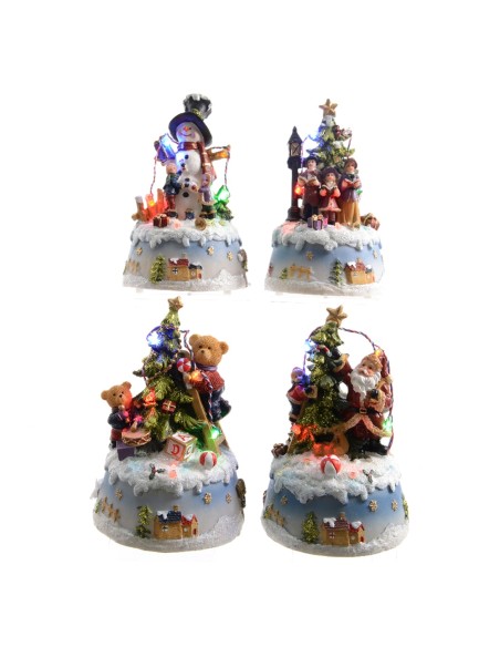 Figuras navideñas led 10 x 9 x 15,5 cm. modelos surtidos