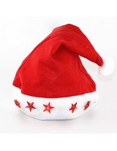 Gorro de navidad con luces led 30 x 40 cm