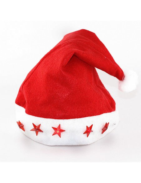 Gorro de navidad con luces led 30 x 40 cm